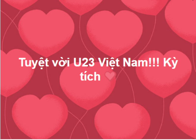 Muôn sắc cảm xúc facebook sau chiến thắng lịch sử của U23 Việt Nam ảnh 6